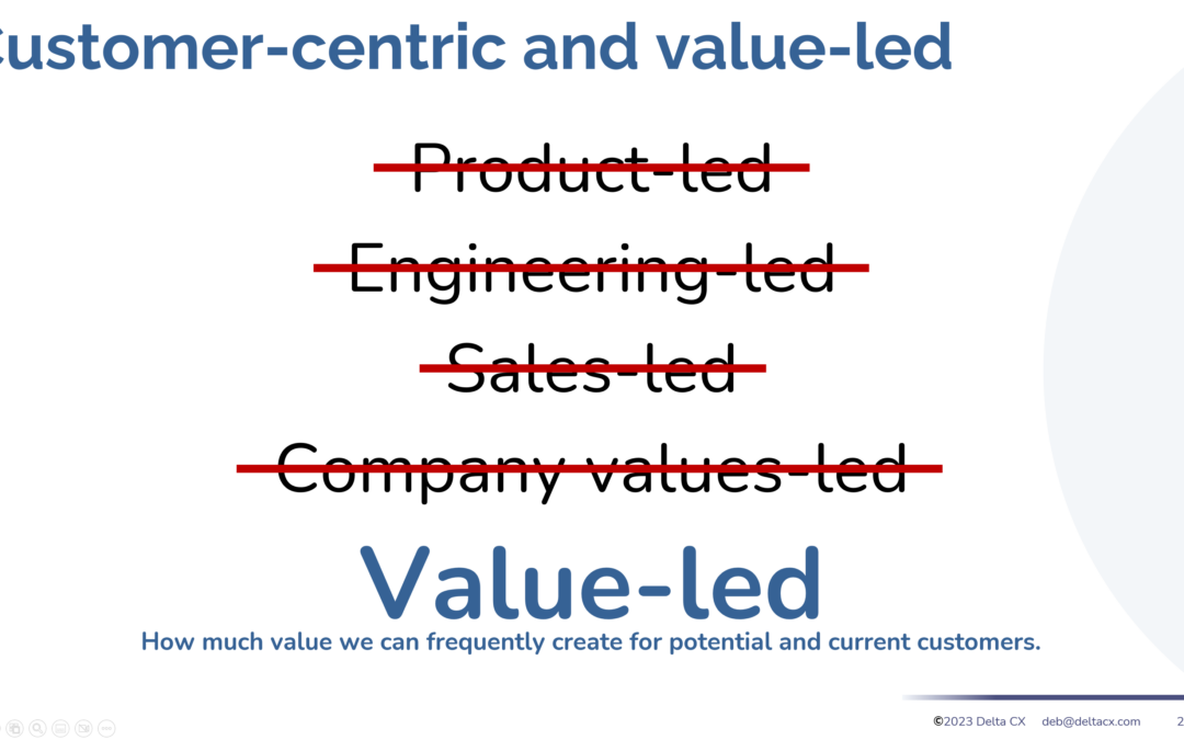 Evolve Beyond Product-Led to Value-Led